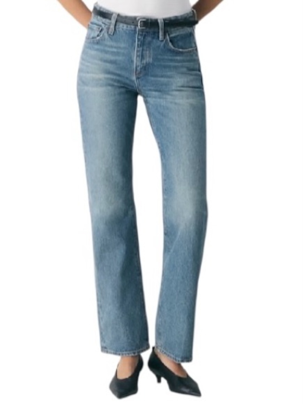 Women’s 30 Denim Forum Sharon Classic Mid-Rise Straight Jean Aritzia Jeans